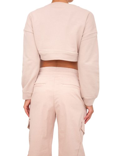 Женская толстовка PINKO Maglia tagliata BEIGE