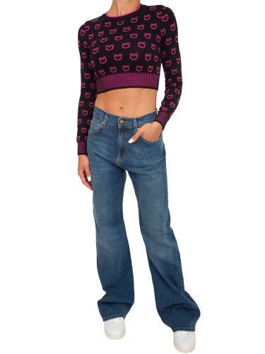 Жіночий светр PINKO Maglia tricot NERO