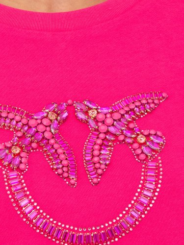 Жіночий светр  PINKO Maglia tagliata ROSA