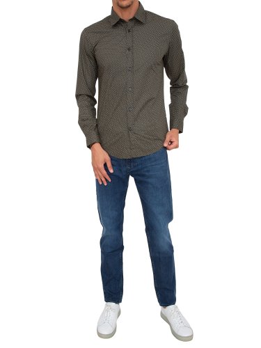 Мужская рубашка с длинным рукавом BOSS Shirts VERDE