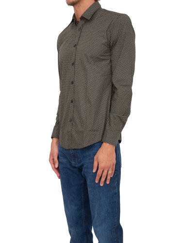 Мужская рубашка с длинным рукавом BOSS Shirts VERDE