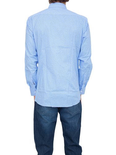 Чоловіча сорочка з довгим рукавом BOSS Shirts AZZURRO