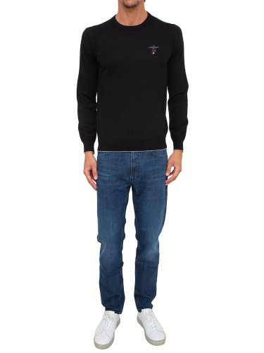 Мужской свитер  AERONAUTICA MILITARE MAGLIA GIROCOLLO NERO