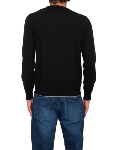Мужской свитер  AERONAUTICA MILITARE MAGLIA GIROCOLLO NERO