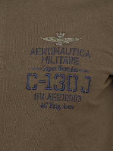 Чоловіче поло AERONAUTICA MILITARE POLO M.L. VERDE