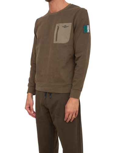 Мужская толстовка AERONAUTICA MILITARE FELPA VERDE