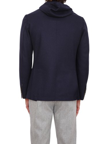 Мужской пиджак ELEVENTY SINGLE-BREASTED JACKET WITH BIB BLU