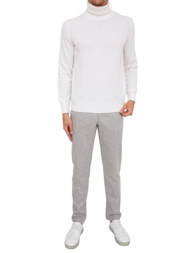 Мужской свитер ELEVENTY TURTLE NECK SWEATER BIANCO
