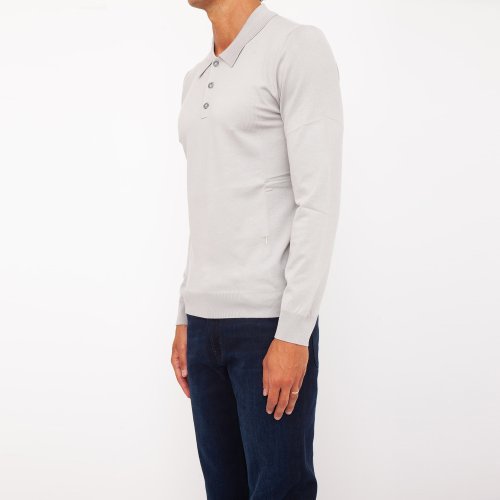 Мужское поло  TRUSSARDI SWEATER POLO GRIGIO