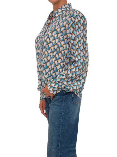 Жіноча сорочка з довгим рукавом ETRO CAMICIA BLU