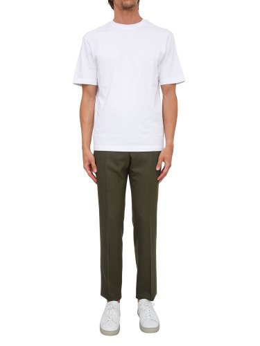 Мужские повседневные брюки ETRO PANTALONE FLAT FRONT SPORT VERDE