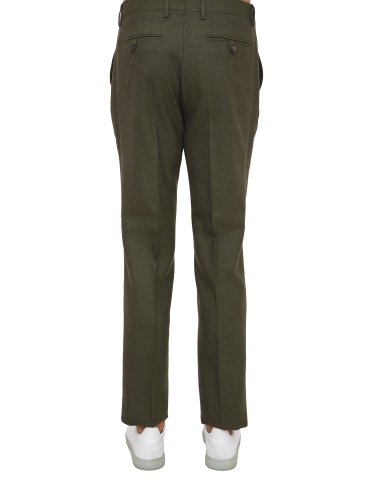 Мужские повседневные брюки ETRO PANTALONE FLAT FRONT SPORT VERDE