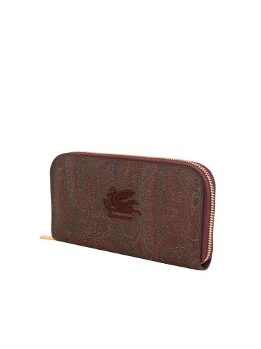 Жіночий гаманець ETRO ZIP AROUNG PAISLEY SLG ROSSO