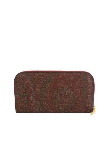Жіночий гаманець ETRO ZIP AROUNG PAISLEY SLG ROSSO