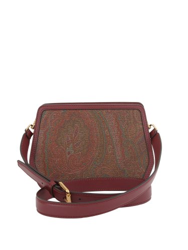 Жіноча кросбоді ETRO  SOTTOBRACCIO RICAMO LOGO 22,5X15,5X8 BORDEAUX