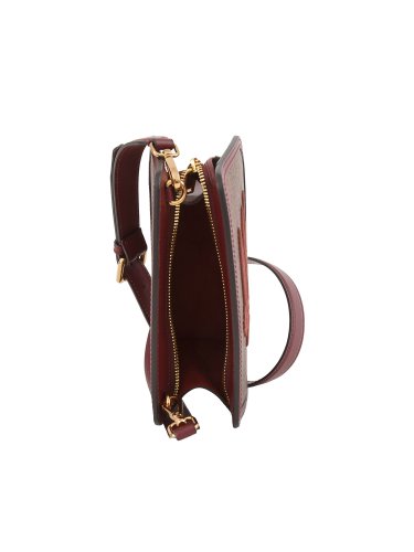 Жіноча кросбоді ETRO  SOTTOBRACCIO RICAMO LOGO 22,5X15,5X8 BORDEAUX
