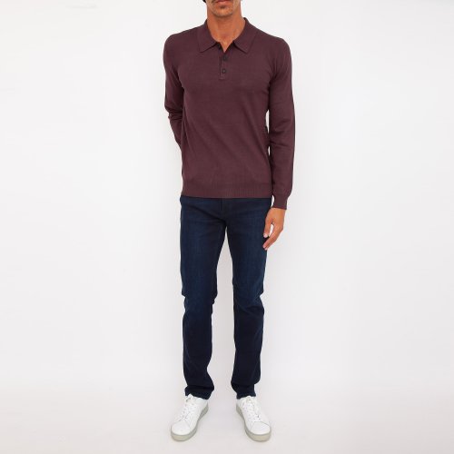 Мужское поло  TRUSSARDI SWEATER POLO MARRONE