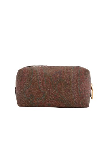 Женская косметичка ETRO NECESSAIRE ETRO TEX PAISLEY RICAMO LOGO 19,5X10X8 ROSSO