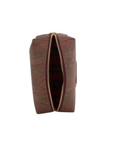 Женская косметичка ETRO NECESSAIRE ETRO TEX PAISLEY RICAMO LOGO 19,5X10X8 ROSSO