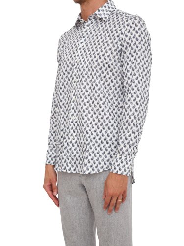 Мужская рубашка с длинным рукавом ETRO CAMICIA ROMA BIANCO