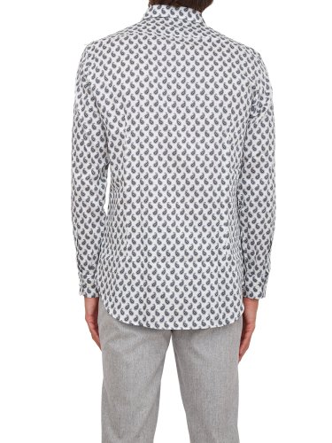 Мужская рубашка с длинным рукавом ETRO CAMICIA ROMA BIANCO