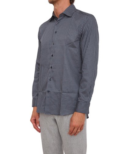 Мужская рубашка с длинным рукавом ETRO CAMICIA ROMA BLU