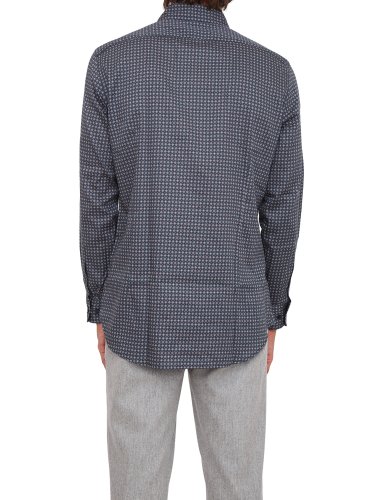 Мужская рубашка с длинным рукавом ETRO CAMICIA ROMA BLU
