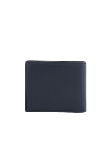 Мужской кошелек ETRO PORTAFOGLIO PELLE LOGO EMBOSSED 11X9 BLU