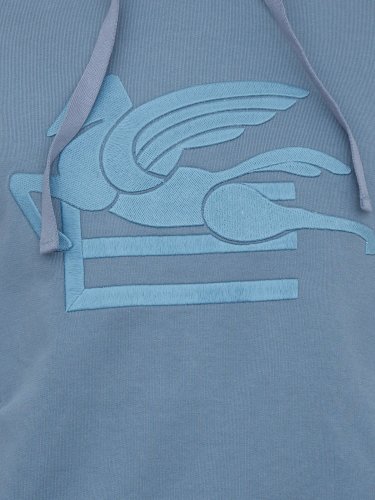 Мужская толстовка ETRO FELPA C/APPUCCIO BLU