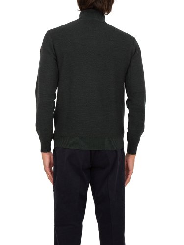 Мужской свитер PAUL&SHARK MAGLIA CON ZIP IN LANA VERDE
