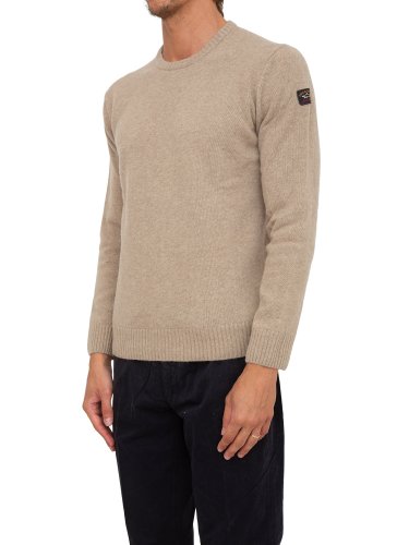 Мужской свитер PAUL&SHARK  GIROCOLLO IN LANA BEIGE