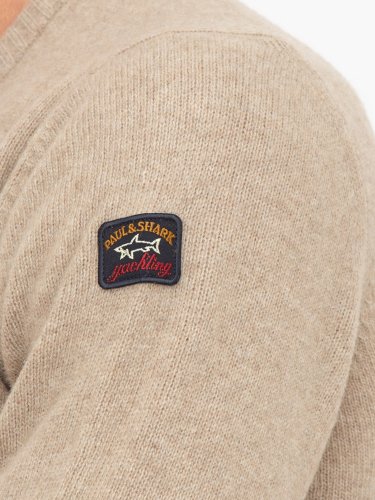 Мужской свитер PAUL&SHARK  GIROCOLLO IN LANA BEIGE
