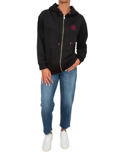 Жіноча толстовка PINKO Maglia tagliata NERO