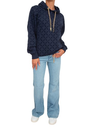Женская толстовка MICHAEL MICHAEL KORS EMPIRE UNISEX HOODIE BLU