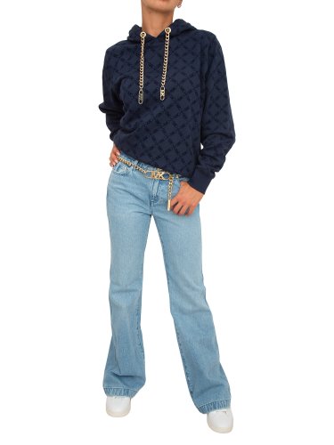 Жіночі джинси MICHAEL MICHAEL KORS FLARE CHAIN BELT DNM JEAN BLU DENIM