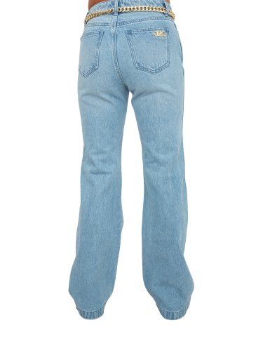 Жіночі джинси MICHAEL MICHAEL KORS FLARE CHAIN BELT DNM JEAN BLU DENIM