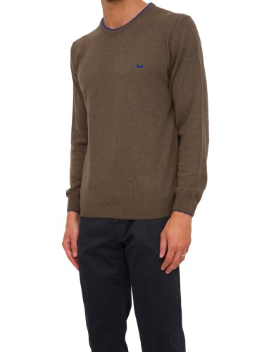 Мужской свитер HARMONT & BLAINE PARICOLLO BASIC IN MISTO WS MARRONE