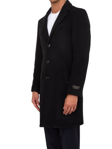 Чоловіче пальто LIU JO CAPPOTTO MONOPETTO BRUSHMONO NERO