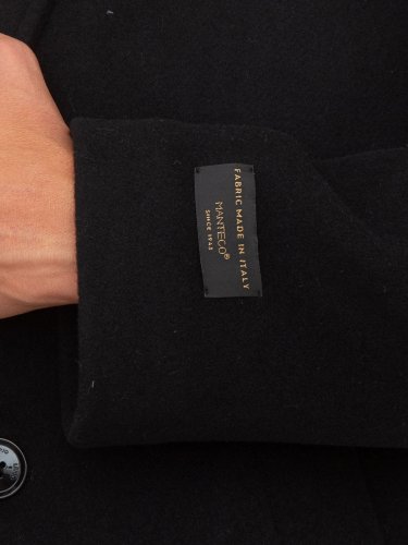 Чоловіче пальто LIU JO CAPPOTTO MONOPETTO BRUSHMONO NERO