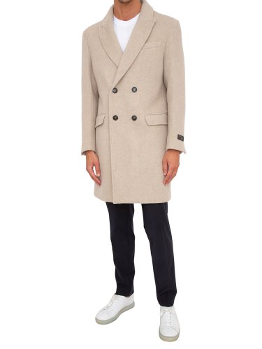 Мужское пальто LIU JO CAPPOTTO DOPPIOPETTO BRUSHDOUBLE BEIGE