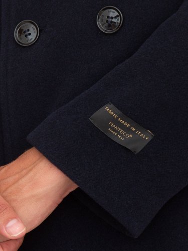 Мужское пальто LIU JO PEACOAT DOPPIOPETTO BRUSHPEACOAT BLU