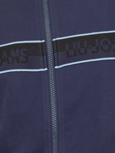 Чоловіча толстовка  LIU JO FELPA BOMBER TRACKJBAND BLU