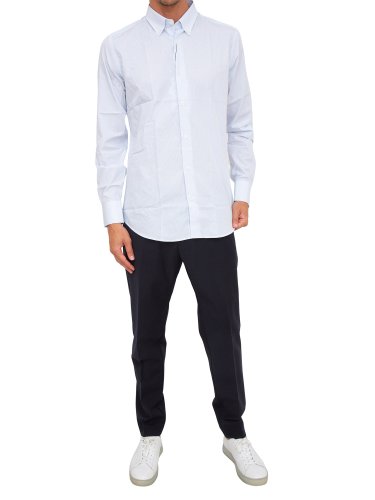 Мужская рубашка с длинным рукавом LIU JO CAMICIA AZZURRO