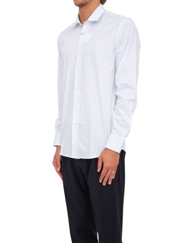 Мужская рубашка с длинным рукавом LIU JO CAMICIA SLIM MILANOMULTI BIANCO