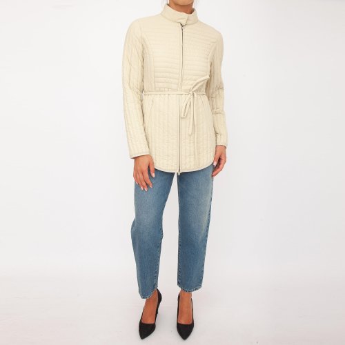 Жіноча куртка TRUSSARD QUILTED JACKET BEIGE