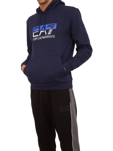 Мужская толстовка EA7 EMPORIO ARMAN FELPA BLU