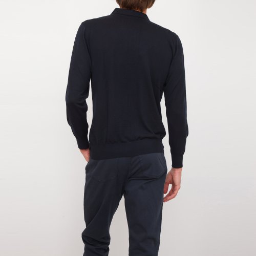 Мужское поло PAUL&SHARK POLO BASE LANA BLU