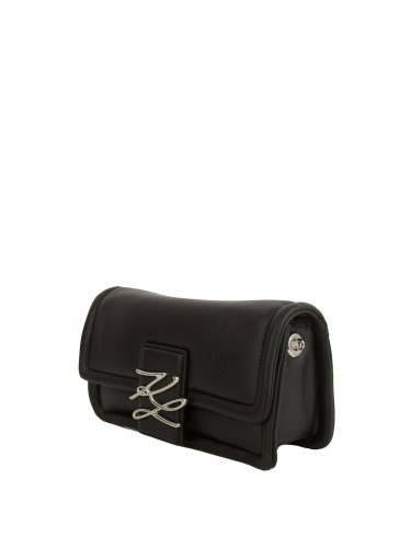 Женская кроссбоди K.LAGERFELD k/autograph soft sm shb NERO