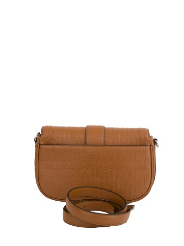 Женская кроссбоди K.LAGERFELD k/saddle shoulderbag emboss CUOIO