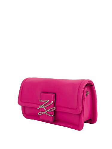 Жіноча кросбоді K.LAGERFELD k/autograph soft sm shb FUXIA
